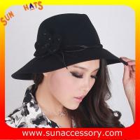 China 9111148 Sun Accessory customized  winner  fashion 100% wool felt  hats, women hats and caps wholesaling on sale