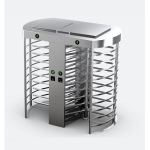 Full Height Electronic Turnstile Gates Access Control 35 Persons/min Pass Speed