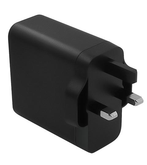 45W UK 4-Port Fast Charger 3x Type C 1x USB-A Compatible with MacBook iPhone iPad