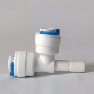 China Push In RO Quick Connect Fittings Tee Adapter 1/4" 3/8" For Water Filtration Systems wholesale