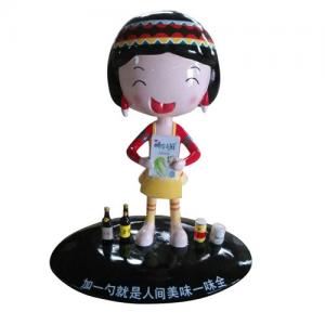 Brand Image Custom Fiberglass Sculptures Indoor Decorative Doll Toy Figurine