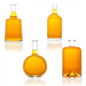 China 70cl 75cl Custom Design Clear Glass Bottles for Tequila Vodka Whiskey in Shandong supplier