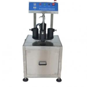Flexible Manufacturing Manual Twist Off Vacuum Capping Machine for Glass Jar Closures