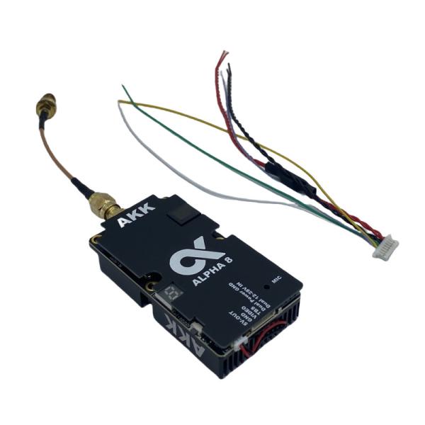 AKK 8W VTX アルファ8 無線ビデオトランスミッター 80CH 5.8G 8W 5W 3W 1W パワーサポート スマートオーディオ