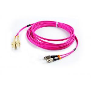 China 3.0mm Diameter Fiber Optic Patch Cord Gigabit Multimode Duplex SC - SC Patch Cord supplier