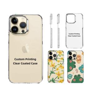 China Coated Sublimation Transparent Phone Case Custom Clear Phone Case For Heat Transfer wholesale