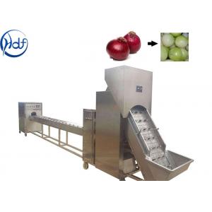 China 1.5kw Power Onion Peeling Machine , Onion Processing Machine With Cutter supplier