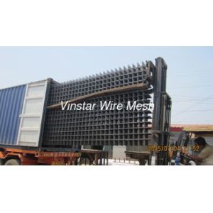 China 直径5.8mmの黒い溶接された鋼線の網の補強の酸化抵抗 supplier