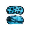 China Pretty Dot Pattern Blue Sleeping Eye Shades , Adjustable Thin Elastics eye cover to sleep wholesale