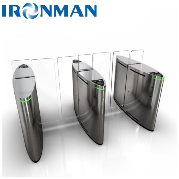 Swing Gate Access Control Turnstiles Gate With Card Readers / Software