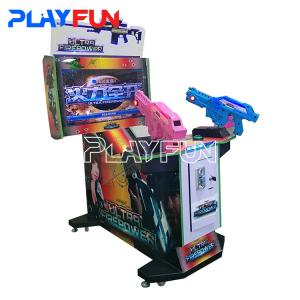 China Máquina de Videojuegos Simulador Arcade 3 en 1 Ultra Fire Power de 32 pulgadas para Disparar a Zombis y Alienígenas supplier