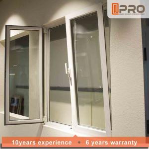 China Thermal Break Glass Home Window , Double Glazed Aluminum Tilt And Turn Windows supplier
