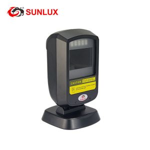 China Black Case 1D QR Code USB Fixed Barcode Scanner on sale
