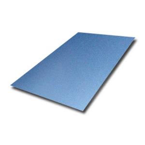 China Sky Blue Color 0.8MM Thick 4x8 Stainless Steel Sandbleasting Sheet AFP Finish supplier