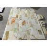 China Cream Onyx Natural Marble Tile / Cream Marble Floor Tiles Onyx Type For Floor wholesale