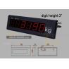 China Red LED Remote Display For Weighing Indicator , YHL-3 Steel Housing LED Remote Display wholesale