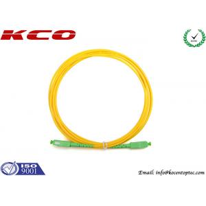 China Telecom Grade SC/APC - SC/APC Fiber Optic Patch Cord 3.0mm Single Mode Simplex LSZH supplier