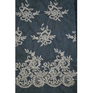 China Ivory   Embroidery Lace Fabric for Wedding Dress Hot Sale supplier