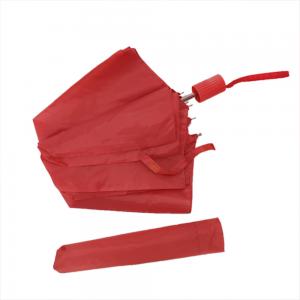Ladies Two Fold Umbrella , Light Weight Collapsible Rain Umbrella With Plastic Handle