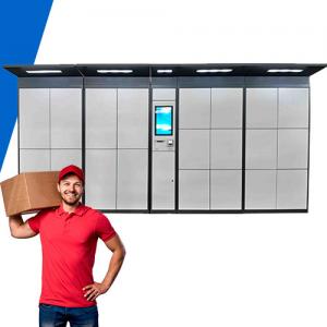 Outdoor 22 Inch Parcel Delivery Lockers With Android System For Office Builiding