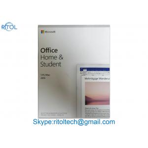 China PC / Mac Microsoft Office 2019 Versions Retail Office Home And Student 2019 supplier