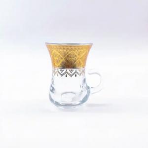 China Arabic Middle Eastern Tea Cup 105ml volume Daily Turkey Tea Glass supplier