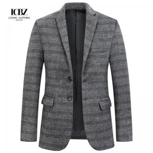 China Windproof Stand Collar Casual Fashion Coat Personalized Custom Men's Suit Jacket supplier