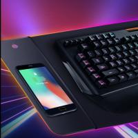 China Juego grande Mousepad del RGB de memoria de la función de la alfombrilla de ráton inalámbrica elegante de Charing on sale