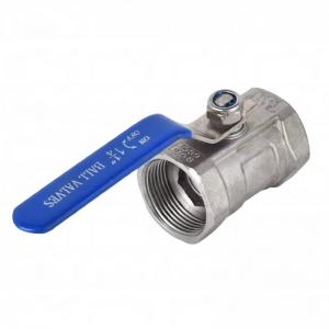 China 201/304/316 Stainless steel one-piece ball valve/internal thread ball valve butterfly handle ball valve switch 4 points supplier