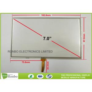 China 7.0 Inch 4 Wire RTP Resistive Touch Panel 1.2mm Thickness High Accuracy supplier