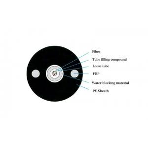 GYFXTY 6 Core Singlemode Outside Loose Tube Optical Fiber Cable With FRP