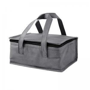 China Custom Insulated Lunch Bag Non-Woven Thickened Thermal Insulation Cotton Gray supplier
