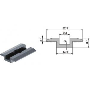 Aluminum Mid Clamp For Solar Roof Mounting Systems / Mid Clamp Solar Panel Roof Mounts