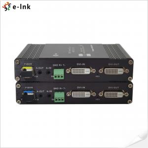 China 6W GPIO 1Ch 1080P Bidi DVI RS232 fiber video converter supplier