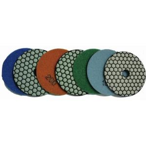 Small Hand Dry Marble Concrete Countertop Polishing Pads  For Orbital Sander 3 Inch