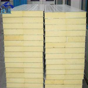 China insulated grey white 0.426mm double steel polyurethane foam cold room sandwich panel supplier