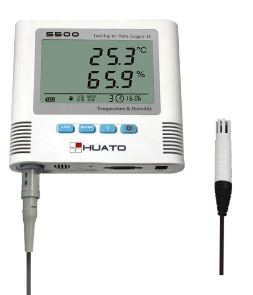 Customized High Temperature Humidity Data Logger Mac Compatible Plastic Material 