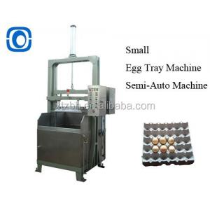 Vacuum Suction Semi Automatic Egg Tray Machine , CE Certified Egg Packaging Machine