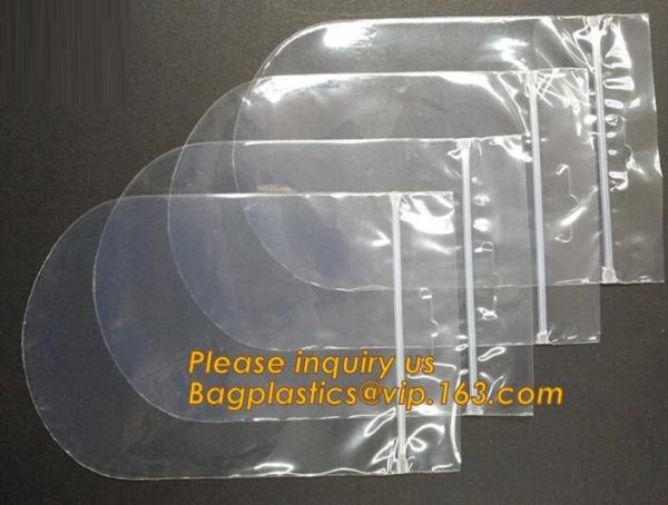 round bottom bag, round bottom zipper bag, Top zip plastic bag/round bottom