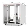 China Cabine de réunion insonorisée pour 4 personnes avec éclairage LED wholesale
