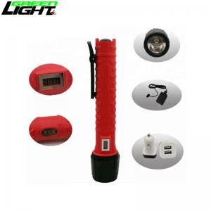 3.7V 6.6Ah Explosion Proof Rechargeable Flashlight , 10000 Lux Fire Proof Torch Light