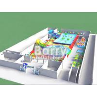 China Pool slide inflatable water park  , funny inflatable park designed for kids on sale