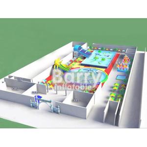 Pool slide inflatable water park  , funny inflatable park designed for kids