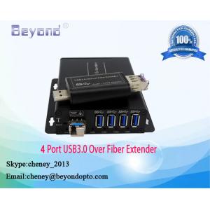 4 port USB3.0 over fiber extender,4 port USB HUB to fiber converter,USB HUB to fiber transmitter and receiver