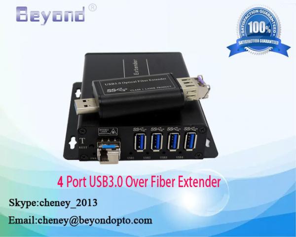 4 port USB3.0 over fiber extender,4 port USB HUB to fiber converter,USB HUB to