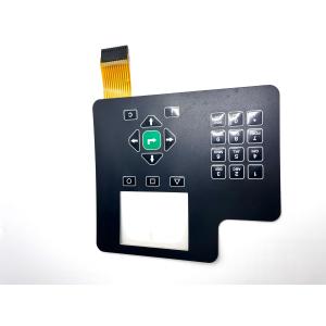 China Texture Coating 1x3 Matrix Membrane Switch With Perimeter Emboss All Keys wholesale