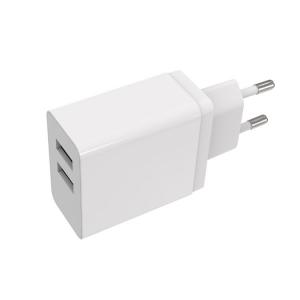 China 18w Quick Charge 3.0 Wall Charger European Fast Rapid Dual Usb Wall Charger Adapter supplier