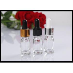 China Pharmaceutical Glass Eye Dropper Bottles , Essential Oils 5ml Glass Dropper Bottle supplier