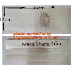 China OEM High Quality Enviromental Clear Window Bread Toast Paper Bags, Brown Kraft Sharp Bottom Food Safe Snack Paper Bags w supplier