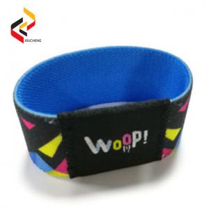 Wholesale reusable long range 13.56MHz ISO15693 woven elastic stretch RFID wristband